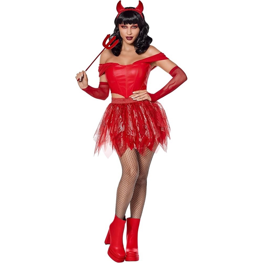 Spirit Halloween Red Devil Flame Tutu